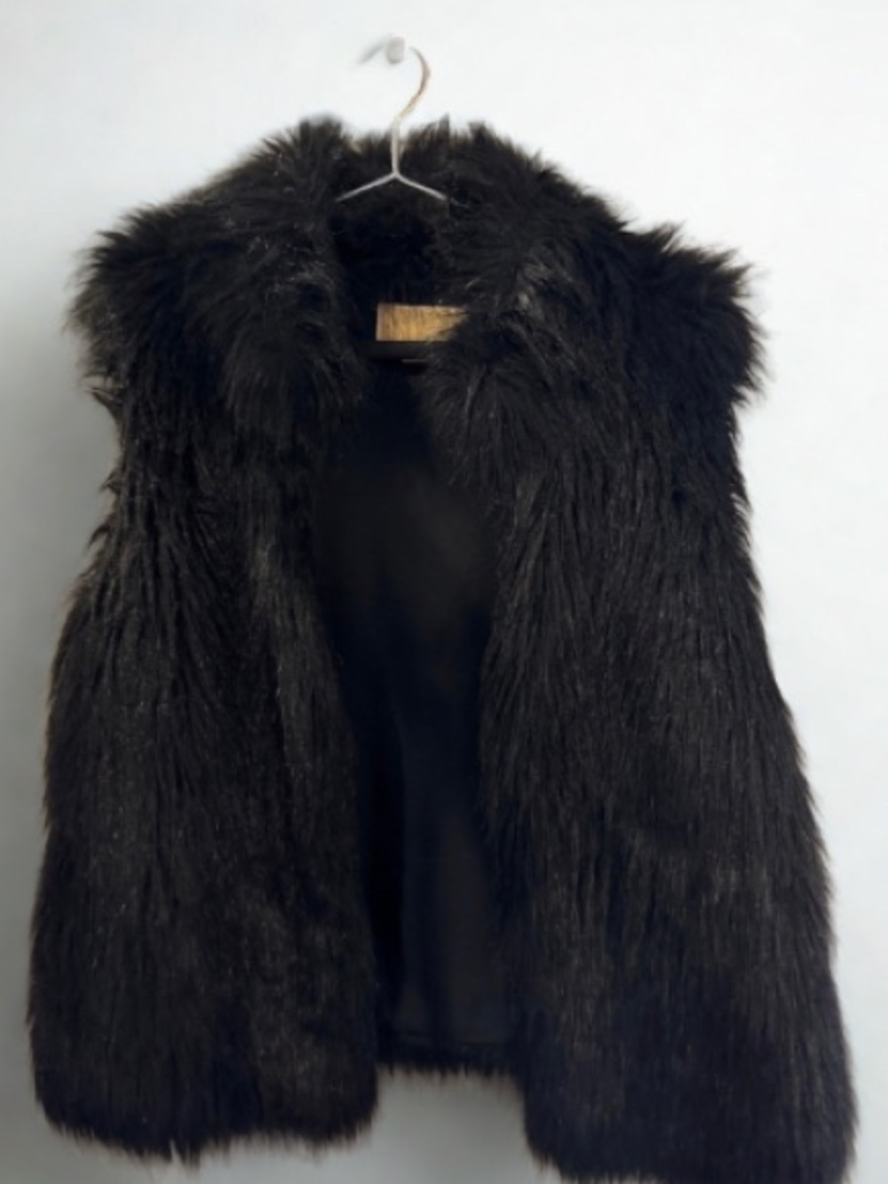 Michael Kors Black Faux Fur Vest